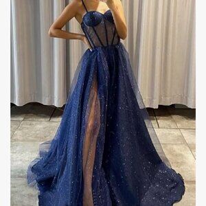 Midnight Blue Formal Dress Size 12